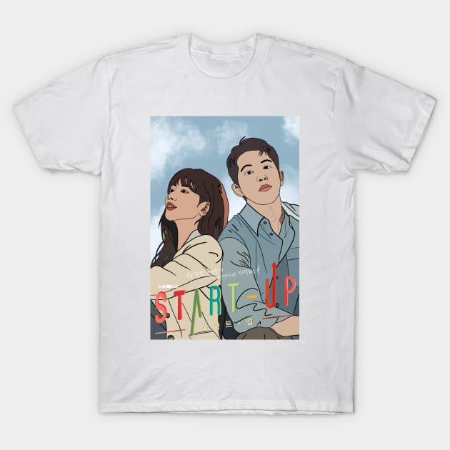 Start-Up-Kdrama pop art poster T-Shirt by SturgesC